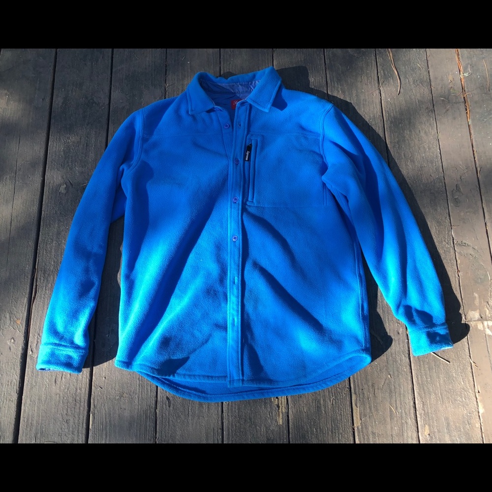 Supreme x polartec button up fleece sweater